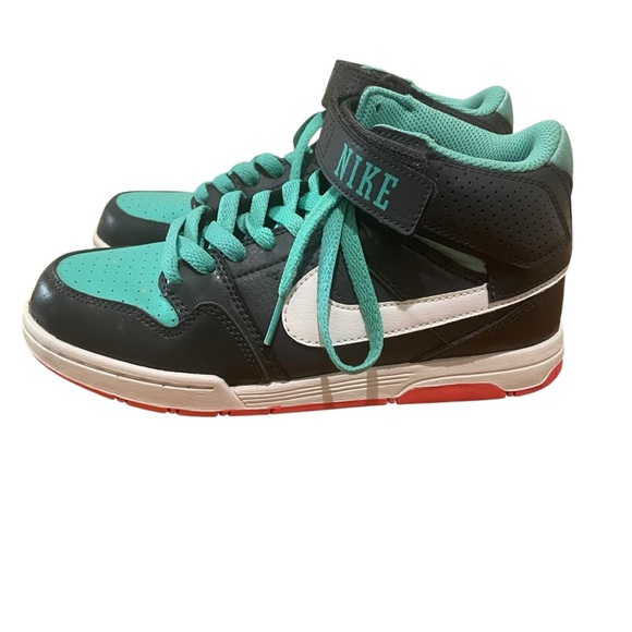 Nike Shoes - Nike High Top Sneakers Black Teal White Pink Youth Size 4Y Women’s Size 5.5